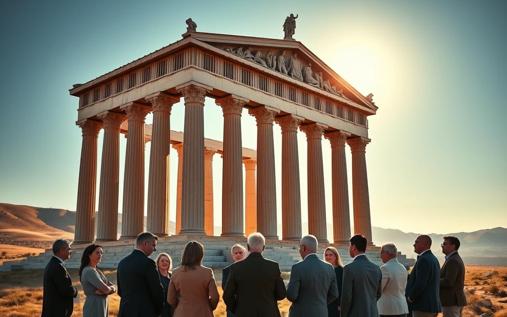 A Majestic Greek Temple With Towering Columns And Ornate Pediments Stands Tall Against A Backdrop Of Rolling Hills And A Clear Blue Sky. The Sun'S Warm Rays Cast A Soft Glow, Highlighting The Intricate Details Of The Structure'S Architecture. In The Foreground, A Group Of Individuals Gather, Engaged In A Thoughtful Discussion, Their Gestures And Expressions Conveying The Gravity Of The Subject At Hand - The Legal Exemptions To Eminent Domain. The Scene Exudes A Sense Of Solemnity And Contemplation, Inviting The Viewer To Ponder The Complexities Of Property Rights And The Protections Afforded By The Law. A Majestic Greek Temple With Towering Columns And Ornate Pediments Stands Tall Against A Backdrop Of Rolling Hills And A Clear Blue Sky. The Sun'S Warm Rays Cast A Soft Glow, Highlighting The Intricate Details Of The Structure'S Architecture. In The Foreground, A Group Of Individuals Gather, Engaged In A Thoughtful Discussion, Their Gestures And Expressions Conveying The Gravity Of The Subject At Hand - The Legal Exemptions To Eminent Domain. The Scene Exudes A Sense Of Solemnity And Contemplation, Inviting The Viewer To Ponder The Complexities Of Property Rights And The Protections Afforded By The Law.